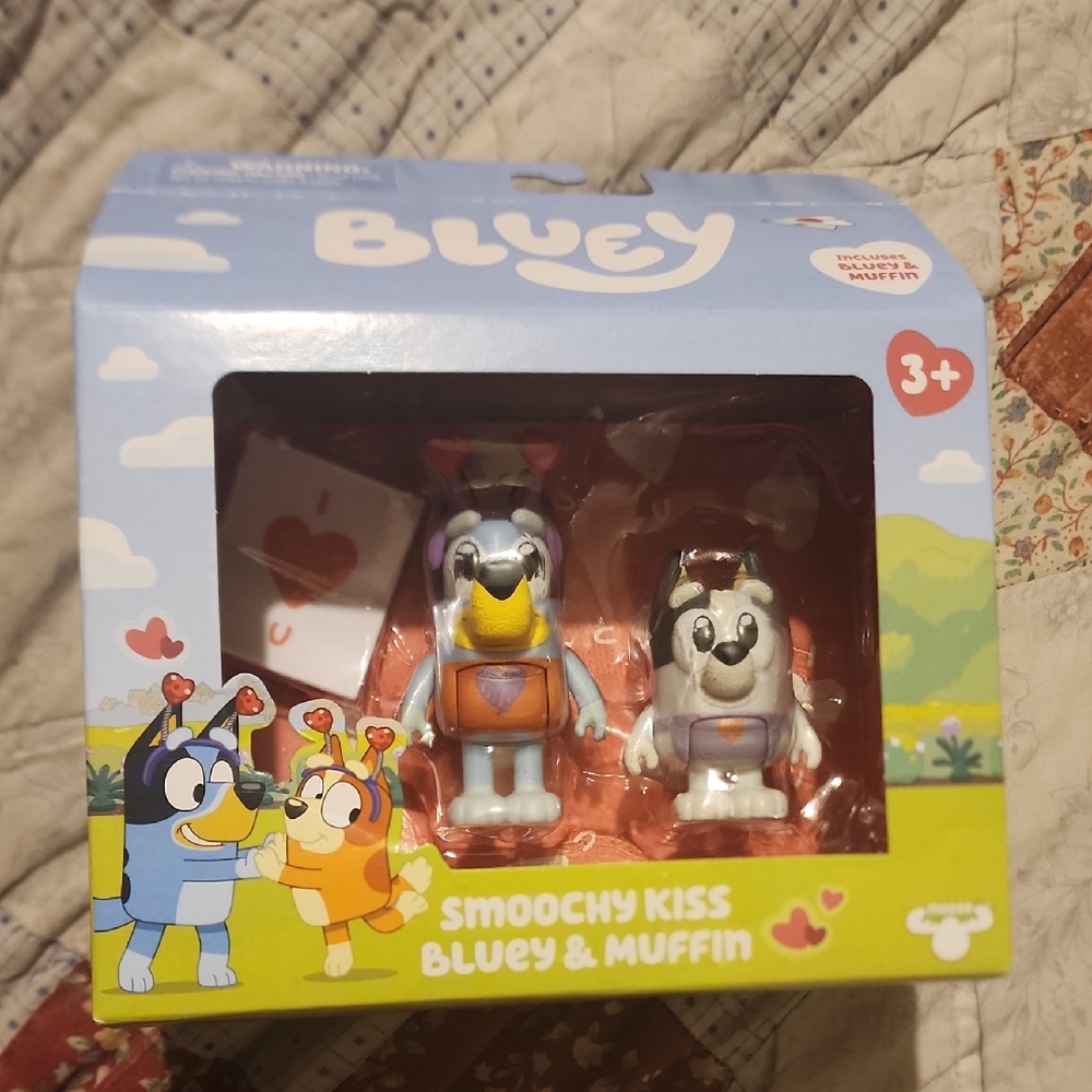 Moose Bluey Smoochy Kiss Bluey And Muffin Set